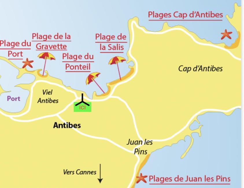 Vue Mer Et Remparts. Entre Vieille Ville Et Plages Antibes Luaran gambar